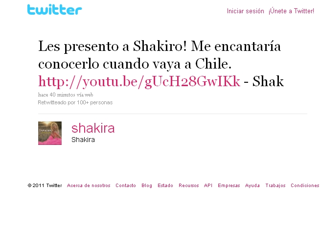 shakira Twitter
