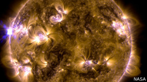 Las imágenes muestran el lanzamiento de masas de material solar hacia el espacio.