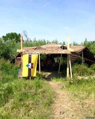 Asi se ve la única construcción que hasta ahora se ha hecho en Liberland.