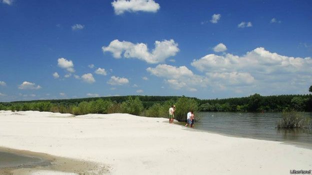 Las isla Libertad es considerada por el presidente del país como el mejor lugar del nuevo país. "Es como una playa del Caribe".