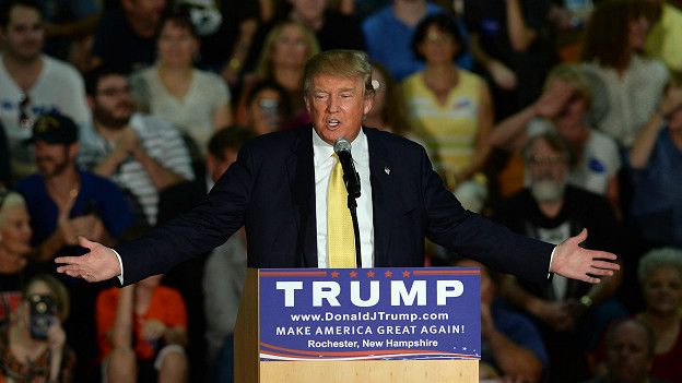 Donald Trump habló frente a los miembros de FOA a principios de julio.