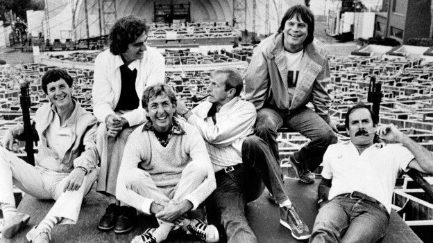 Gilliam, segundo de la derecha, fue miembro fundador del legendario grupo cómico Monty Python.