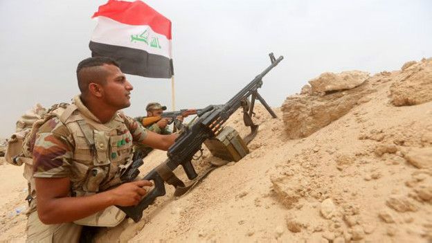 Combatientes chiitas de una unidad de movilización se han desplegado en el norte de Bagdad. Esta foto es de junio de 2015.