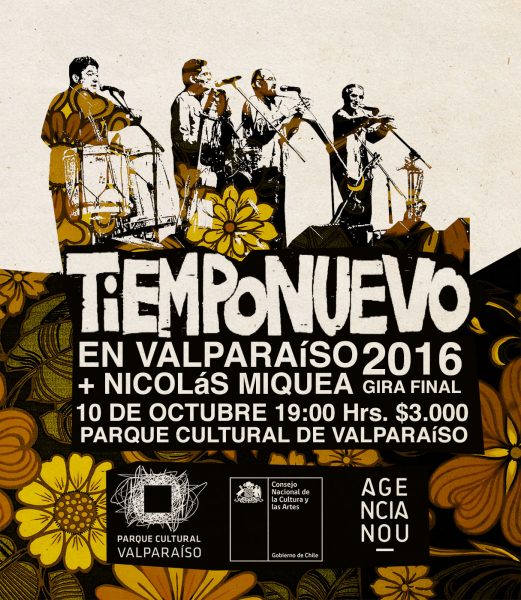 AFICHE TIEMPONUEVO - PARQUE CULTURAL VALPARAISIO - 10 OCTUBRE 2016 (3)