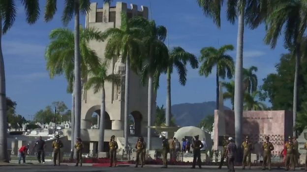 Aquí permanecerán los restos del histórico líder cubano Fidel Castro, en el cementerio de Santiago de Cuba.