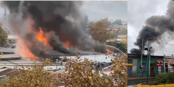 Incendio afectó locales comerciales en Barrio Italia