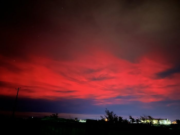 Reportan auroras australes en cielos de Punta Arenas