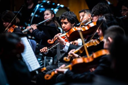 Ensamble de Percusiones y Orquesta Sinfónica Infantil Metropolitana en Lo Prado