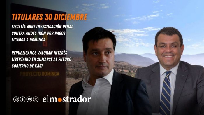 Fiscalía abre investigación penal contra Andes Iron por pagos ligados a Dominga 