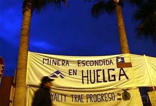 Huelguistas de mina La Escondida instan al Gobierno a mediar en conflicto