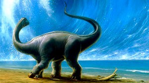 Una madre Titanosaurus pesaba 2.500 veces más que su bebé. Imagen: D. Van Ravenswaay/SPL 