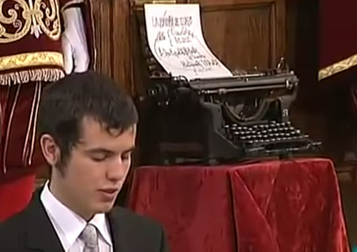 Discurso de Nicanor Parra leído por su nieto al recibir el Premio Cervantes