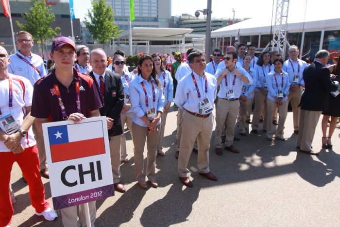 Delegación chilena fue recibida oficialmente en la Villa Olímpica de Londres