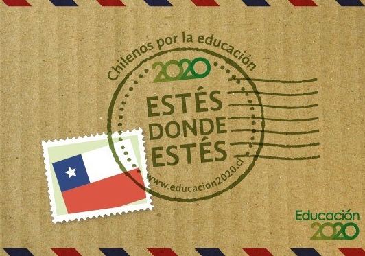 Fundación Educación 2020 espera recaudar fondos con su campaña «Estés donde estés: chilenos por la educación»