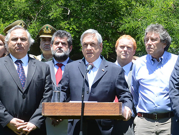 Piñera anuncia «unidad especializada en la lucha contra el terrorismo en La Araucanía»