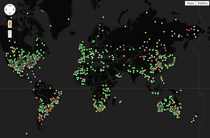Elaboran mapa de meteoritos caídos en el planeta
