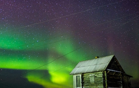 En fotos: La aurora boreal en el ártico ruso