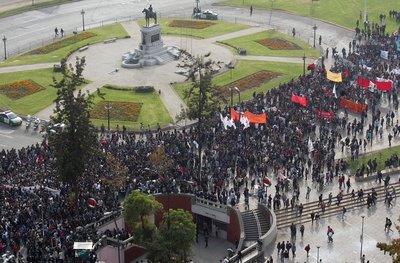 Intendencia Metropolitana aprueba recorrido de marcha estudiantil del 17 de octubre