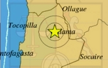 Leve sismo remece esta noche a San Pedro de Atacama