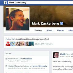 No le hicieron caso y hackeó el Facebook de Mark Zuckerberg