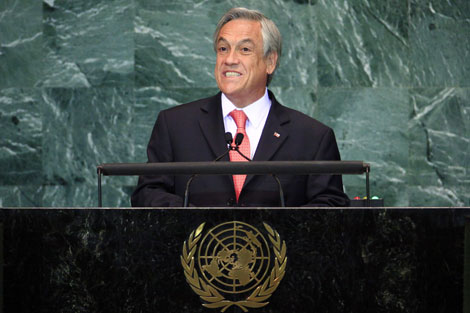 Piñera defiende ante la ONU candidatura de Chile al Consejo de Seguridad