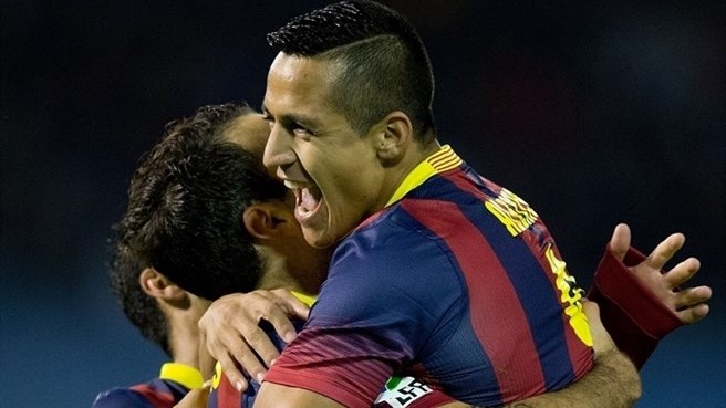 Alexis Sánchez volvió a marcar en victoria de Barcelona 3-0 sobre Celta de Vigo