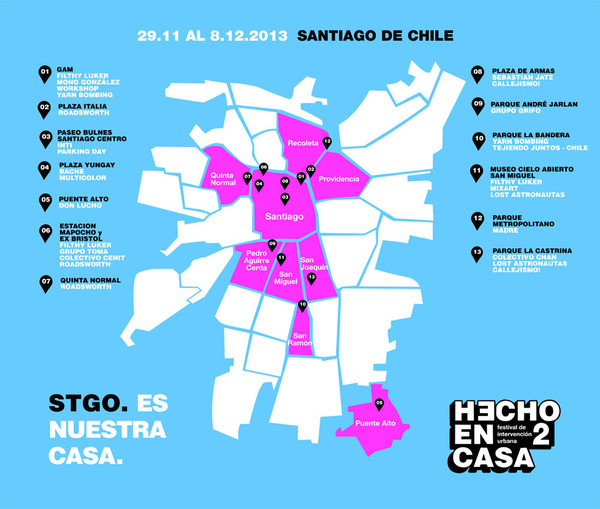 Mapa del Festival Hecho en Casa