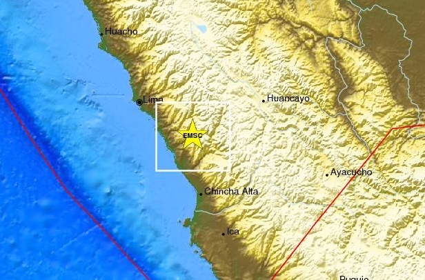 Sismo de 5.,8 grados Richter sacude Lima