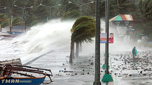 Haiyán, el poderoso tifón que azota a Filipinas