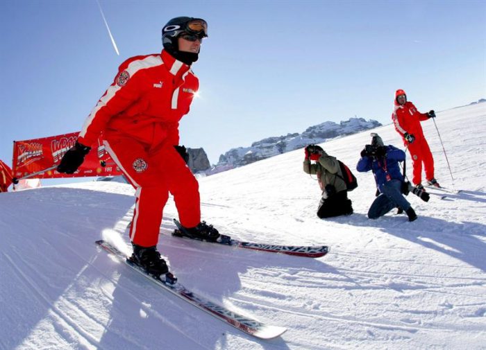 Michael Schumacher sufre un accidente de esquí en los Alpes