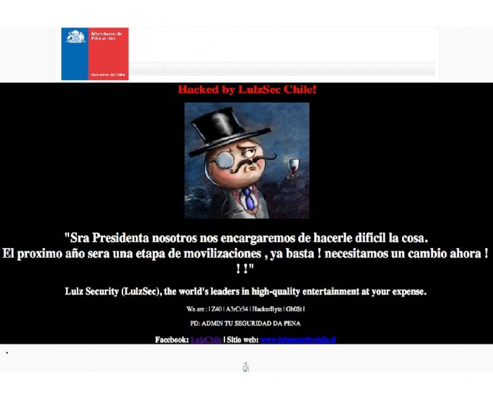 Hackean página del Mineduc con mensaje a Bachelet que anuncia un 2014 de movilizaciones