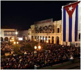 Raúl Castro encabeza acto por el 55 aniversario de la revolución cubana