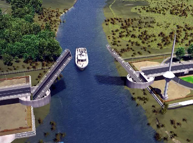 El mejor puente de la historia: MOP reconoce instalación al revés de brazos de obra sobre el río Cau Cau