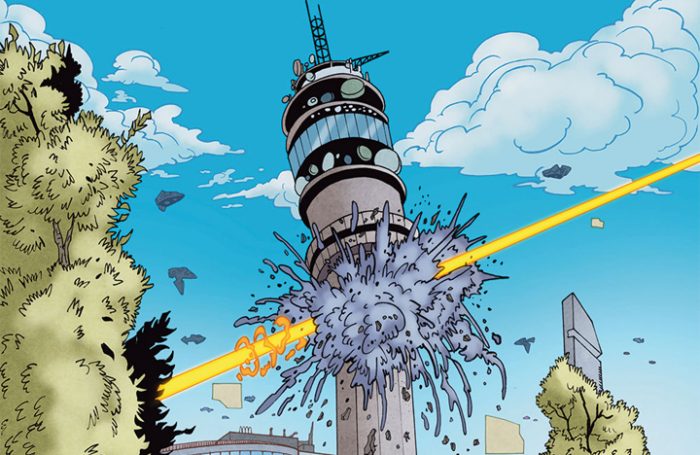 Cómic chileno destruyó la Torre Entel en un Santiago futurista que cede a una conspiración militar