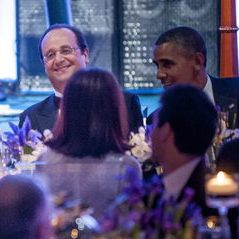 Obama y Hollande se prodigan en elogios mutuos en brindis en cena de gala