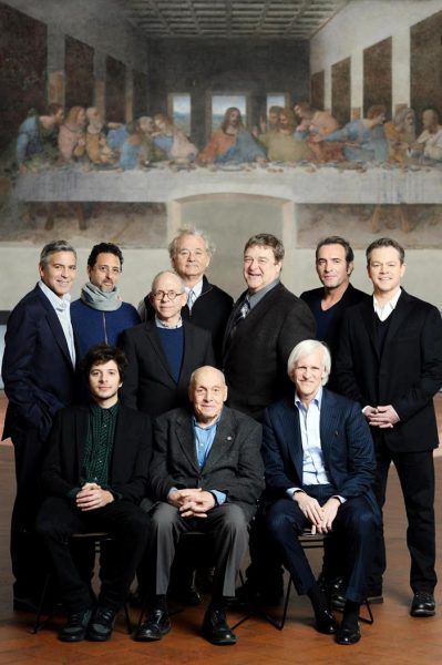 El elenco de «The Monuments Men» y su criticada foto con «La última cena»