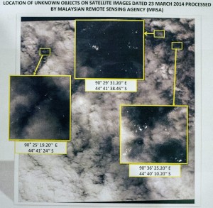 Satélite detecta 300 objetos cerca del área donde buscan el vuelo MH370