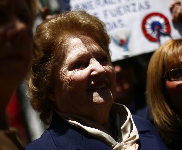 Lucía Hiriart de Pinochet fue operada de urgencia