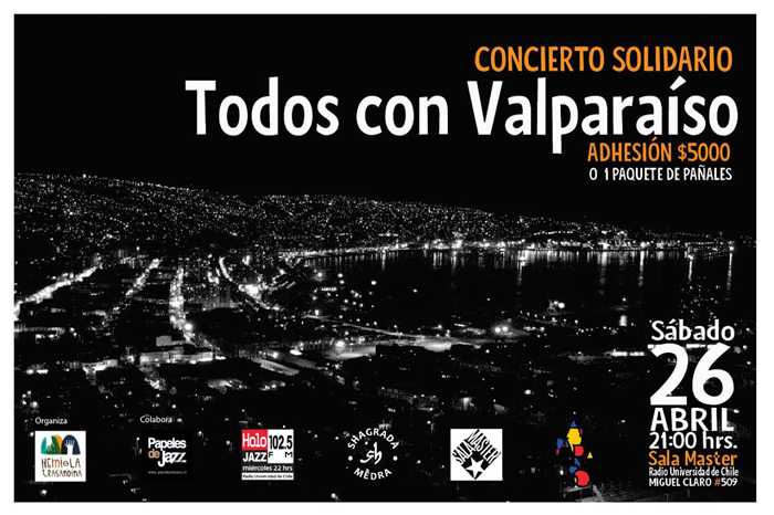 Destacados músicos de la fusión latinoamericana en Concierto Solidario por Valparaíso