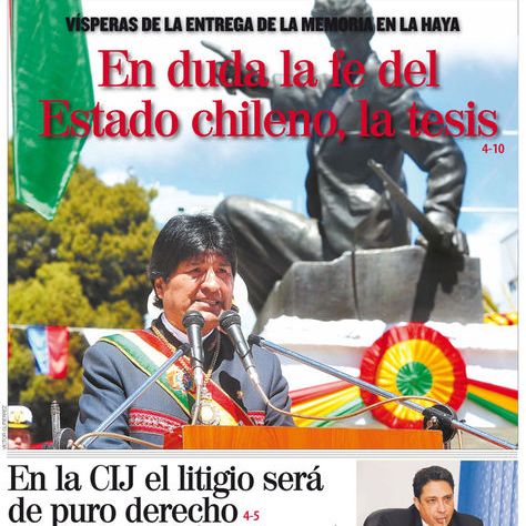 Acusan a periodistas bolivianos de espionaje por nota sobre demanda marítima