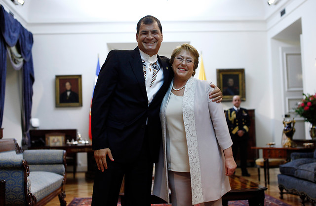 Bachelet y Correa quieren impulsar la alicaída integración latinoamericana