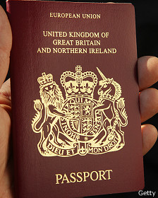 El pasaporte británico, uno de los más codiciados.