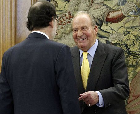 Mariano Rajoy le dice al rey Juan Carlos: «Tenemos arreglado el partido»