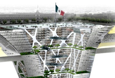 Los impresionantes edificios bajo tierra en Ciudad de México