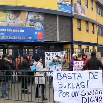 Trabajadores en huelga de colegio particular subvencionado de Maipú acusan ‘práctica antisindical’