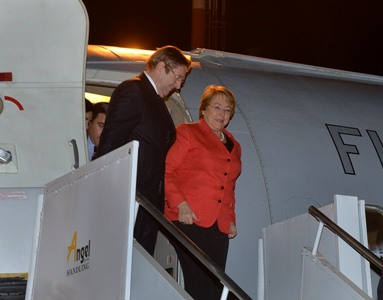 Presidenta Bachelet llega en visita oficial a Brasil