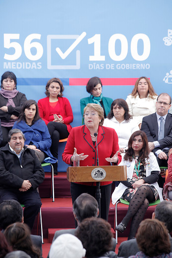 Bachelet dice que cumplió 91% de medidas prometidas en 100 días de mandato