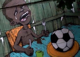 Fotos: Los grafitis anti-Mundial que se plasman en las calles criticando al gobierno y a la FIFA