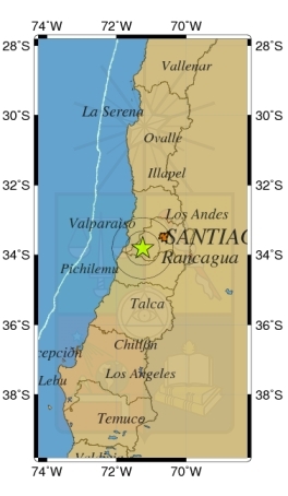 Temblor de mediana magnitud sacude tres regiones del centro de Chile