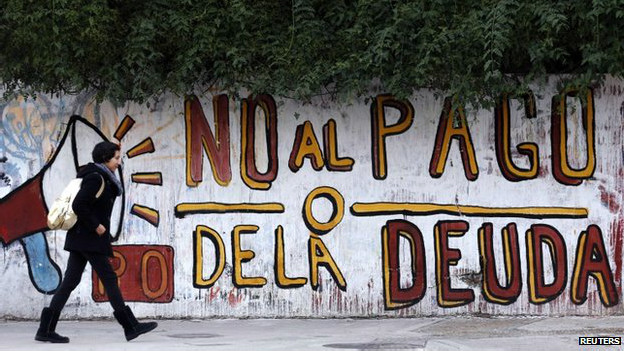Los argentinos han protestado contra los "fondos buitre".